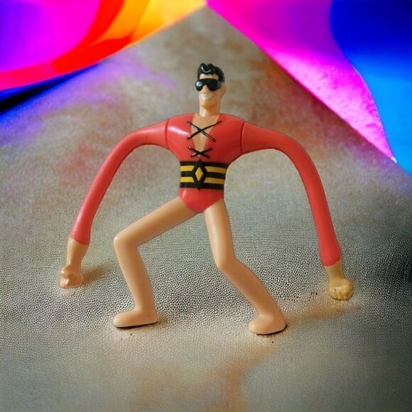 DC COMICS Plastic Elastic Man McDonalds Justice League Action Figure Cake Topper - Picture 11 of 12